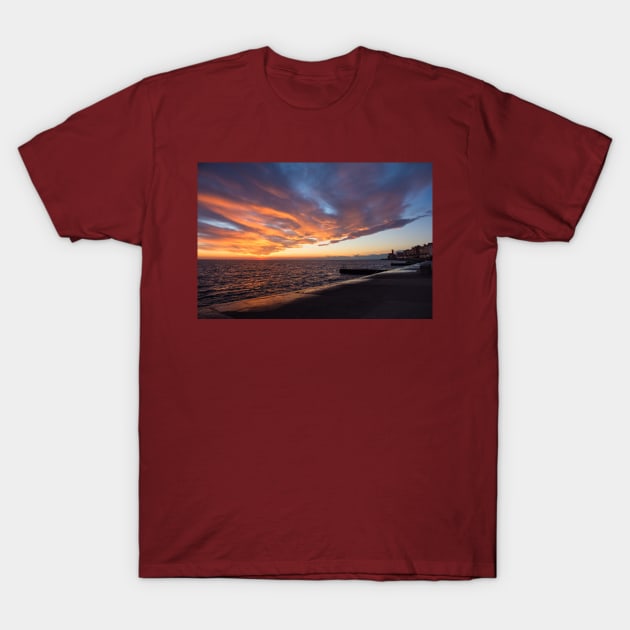 Sunset on Piran Coast, Slovenia T-Shirt by jojobob